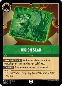 Vision Slab - Ursula's Return (4) #100/204 - Uncommon Disney Lorcana Trading Card