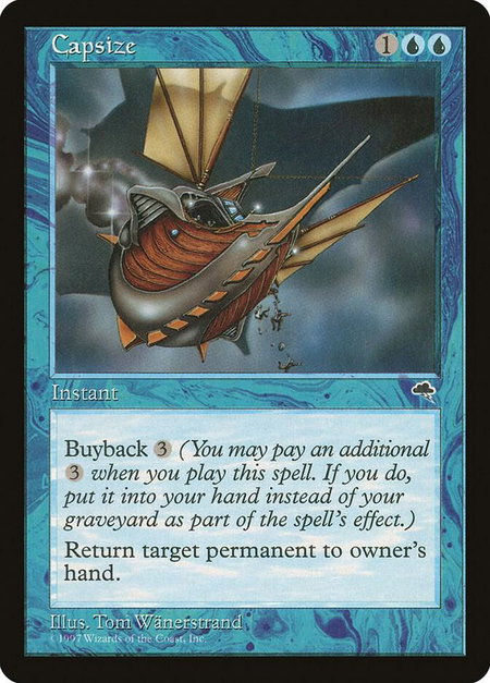 Capsize - Tempest Magic: The Gathering trading card