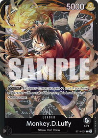 Monkey.D.Luffy (001) - Starter Deck 14: 3D2Y (ST-14) #ST14-001 - Leader One Piece Trading Card