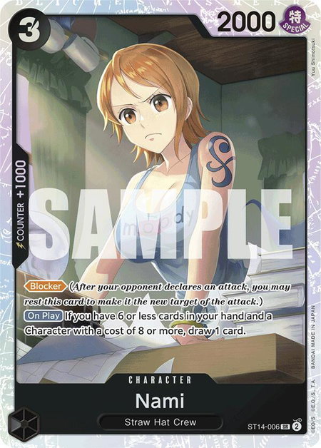 Nami - Starter Deck 14: 3D2Y One Piece trading card