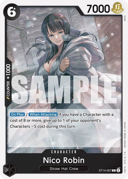 Nico Robin trading card from Starter Deck 14: 3D2Y Nico Robin - Starter Deck 14: 3D2Y One Piece trading card