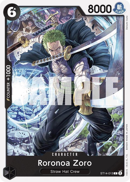Roronoa Zoro - Starter Deck 14: 3D2Y One Piece trading card