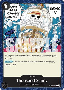 Thousand Sunny - Starter Deck 14: 3D2Y (ST-14) #ST14-017 - Common One Piece Trading Card