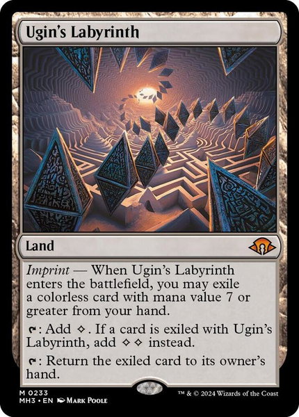 Ugin's Labyrinth trading card from Modern Horizons 3 Ugin's Labyrinth - Modern Horizons 3 Magic: The Gathering trading card