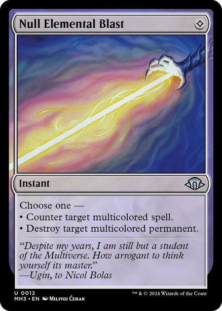 Null Elemental Blast trading card from Modern Horizons 3 Null Elemental Blast - Modern Horizons 3 Magic: The Gathering trading card