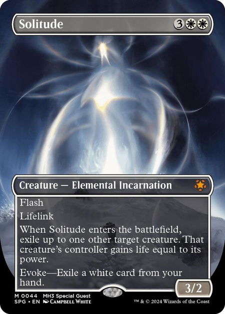 Solitude (Borderless) - Special Guests Magic: The Gathering trading card