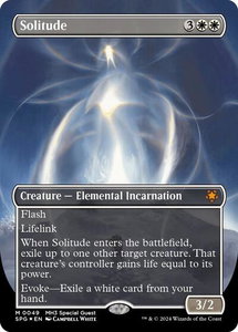 Solitude (Borderless) (Textured Foil) - Special Guests (SPG) #49 - Mythic Rare Magic: The Gathering Trading Card