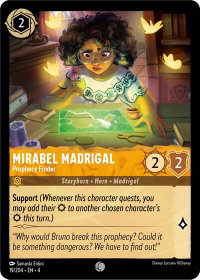 Mirabel Madrigal - Prophecy Finder - Ursula's Return (4) #19/204 - Common Disney Lorcana Trading Card