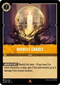 Miracle Candle - Ursula's Return (4) #31/204 - Rare Disney Lorcana Trading Card