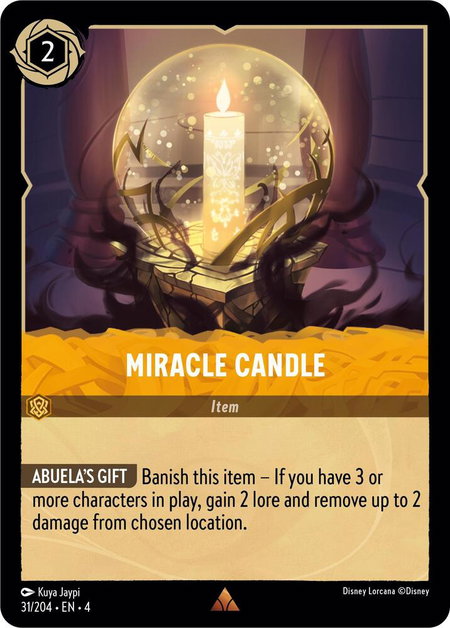 Miracle Candle - Ursula's Return Disney Lorcana trading card