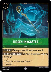 Hidden Inkcaster - Ursula's Return (4) #98/204 - Common Disney Lorcana Trading Card
