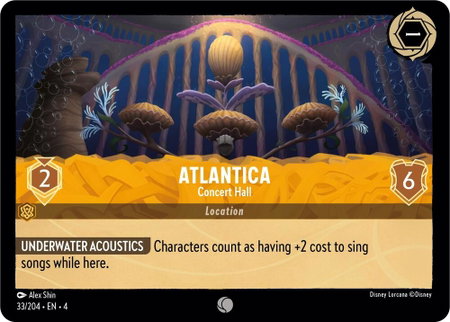 Atlantica - Concert Hall - Ursula's Return Disney Lorcana trading card