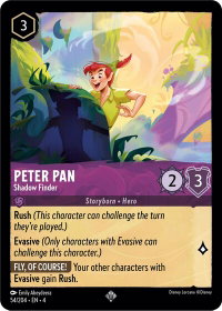 Peter Pan - Shadow Finder - Ursula's Return (4) #54/204 - Super Rare Disney Lorcana Trading Card