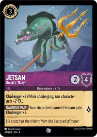 Jetsam - Ursula's "Baby" - Ursula's Return (4) #46/204 - Common Disney Lorcana Trading Card