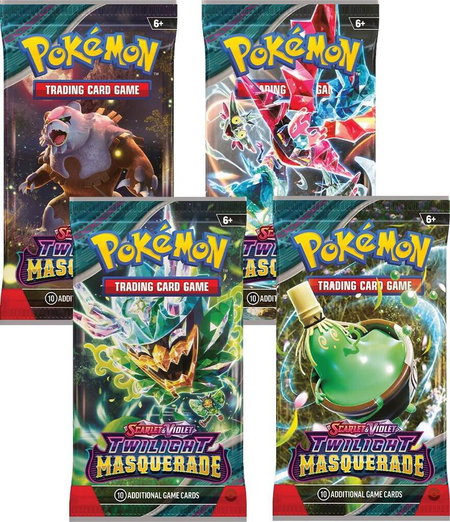Twilight Masquerade Booster Pack Art Bundle [Set of 4] - SV06: Twilight Masquerade Pokémon trading card