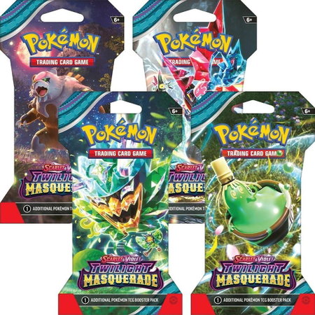 Twilight Masquerade Sleeved Booster Pack Art Bundle [Set of 4] - SV06: Twilight Masquerade Pokémon trading card