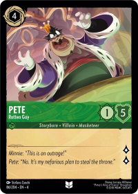 Pete - Rotten Guy - Ursula's Return (4) #86/204 - Uncommon Disney Lorcana Trading Card