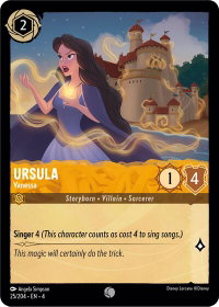 Ursula - Vanessa - Ursula's Return (4) #25/204 - Common Disney Lorcana Trading Card