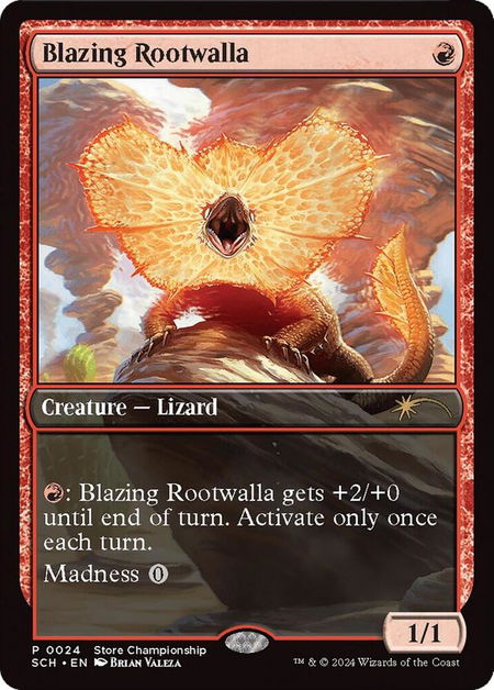 Blazing Rootwalla - Game Day & Store Championship Promos Magic: The Gathering trading card