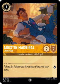 Agustin Madrigal - Clumsy Dad - Ursula's Return (4) #1/204 - Common Disney Lorcana Trading Card