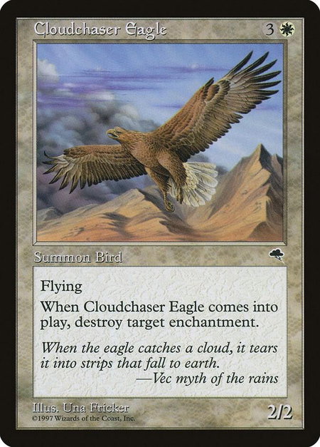 Cloudchaser Eagle - Tempest Magic: The Gathering trading card