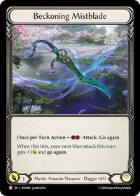 Beckoning Mistblade - Blitz Deck: Part the Mistveil - Nuu  #NUU002 - Common Flesh and Blood Trading Card