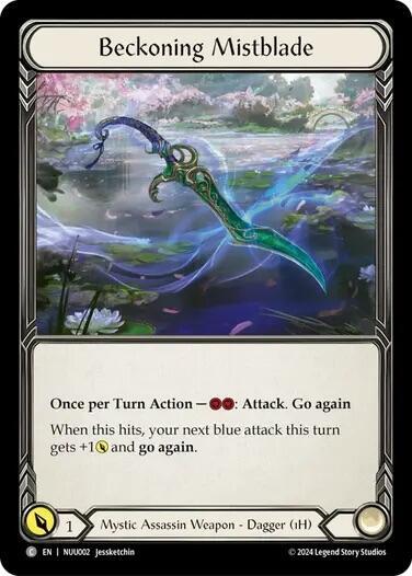 Beckoning Mistblade - Blitz Deck: Part the Mistveil - Nuu Flesh and Blood trading card