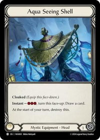 Aqua Seeing Shell - Blitz Deck: Part the Mistveil - Nuu  #NUU003 - Common Flesh and Blood Trading Card