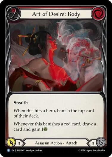 Art of Desire: Body - Blitz Deck: Part the Mistveil - Nuu Flesh and Blood trading card