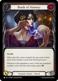 Bonds of Memory (Red) - Blitz Deck: Part the Mistveil - Nuu  #NUU008 - Common Flesh and Blood Trading Card