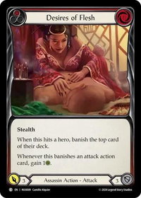 Desires of Flesh (Red) - Blitz Deck: Part the Mistveil - Nuu  #NUU009 - Common Flesh and Blood Trading Card