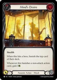Mind's Desire (Red) - Blitz Deck: Part the Mistveil - Nuu  #NUU012 - Common Flesh and Blood Trading Card