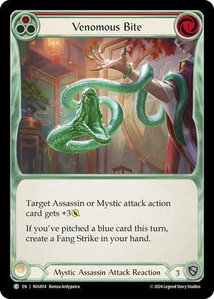 Venomous Bite - Blitz Deck: Part the Mistveil - Nuu  #NUU014 - Common Flesh and Blood Trading Card