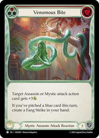 Venomous Bite - Blitz Deck: Part the Mistveil - Nuu  #NUU014 - Common Flesh and Blood Trading Card