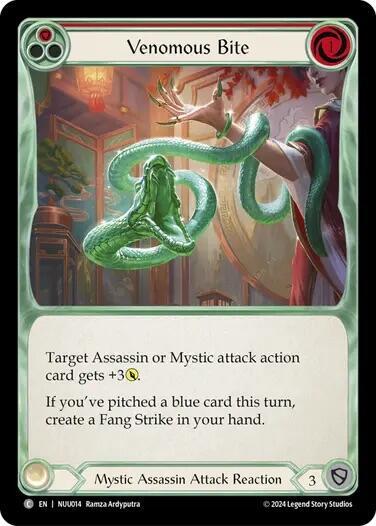 Venomous Bite - Blitz Deck: Part the Mistveil - Nuu Flesh and Blood trading card
