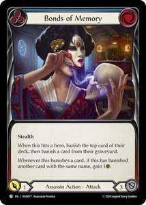 Bonds of Memory (Blue) - Blitz Deck: Part the Mistveil - Nuu  #NUU017 - Common Flesh and Blood Trading Card