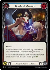 Bonds of Memory (Blue) - Blitz Deck: Part the Mistveil - Nuu  #NUU017 - Common Flesh and Blood Trading Card