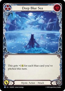 Deep Blue Sea (Blue) - Blitz Deck: Part the Mistveil - Nuu  #NUU018 - Rare Flesh and Blood Trading Card
