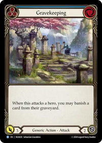 Gravekeeping - Blitz Deck: Part the Mistveil - Nuu  #NUU020 - Rare Flesh and Blood Trading Card