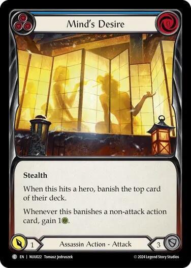 Mind's Desire (Blue) - Blitz Deck: Part the Mistveil - Nuu Flesh and Blood trading card
