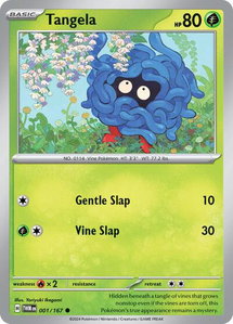 Tangela - SV06: Twilight Masquerade (TWM) #001/167 - Common Pokémon Trading Card