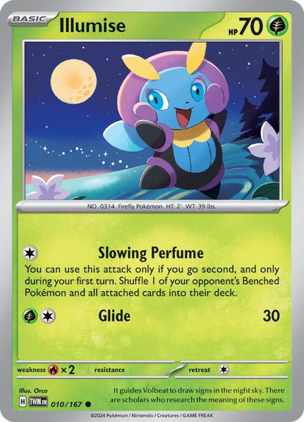 Illumise trading card from SV06: Twilight Masquerade Illumise - SV06: Twilight Masquerade Pokémon trading card