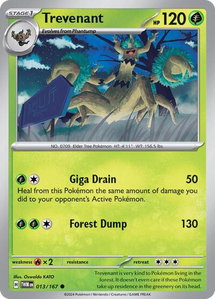Trevenant - SV06: Twilight Masquerade (TWM) #013/167 - Common Pokémon Trading Card