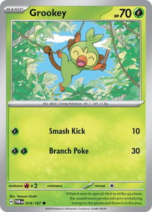Grookey - SV06: Twilight Masquerade (TWM) #014/167 - Common Pokémon Trading Card