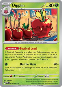 Dipplin - 018/167 - SV06: Twilight Masquerade (TWM) #018/167 - Uncommon Pokémon Trading Card