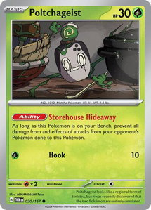 Poltchageist - 020/167 - SV06: Twilight Masquerade (TWM) #020/167 - Common Pokémon Trading Card