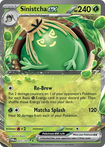 Sinistcha ex - 023/167 - SV06: Twilight Masquerade (TWM) #023/167 - Double Rare Pokémon Trading Card
