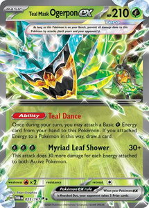 Teal Mask Ogerpon ex - 025/167 - SV06: Twilight Masquerade (TWM) #025/167 - Double Rare Pokémon Trading Card