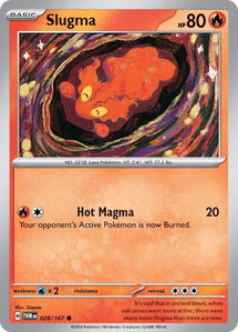Slugma - SV06: Twilight Masquerade (TWM) #028/167 - Common Pokémon Trading Card