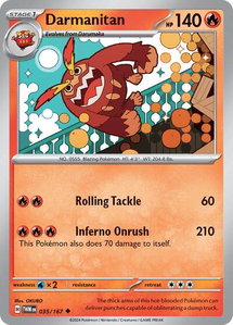 Darmanitan - SV06: Twilight Masquerade (TWM) #035/167 - Uncommon Pokémon Trading Card